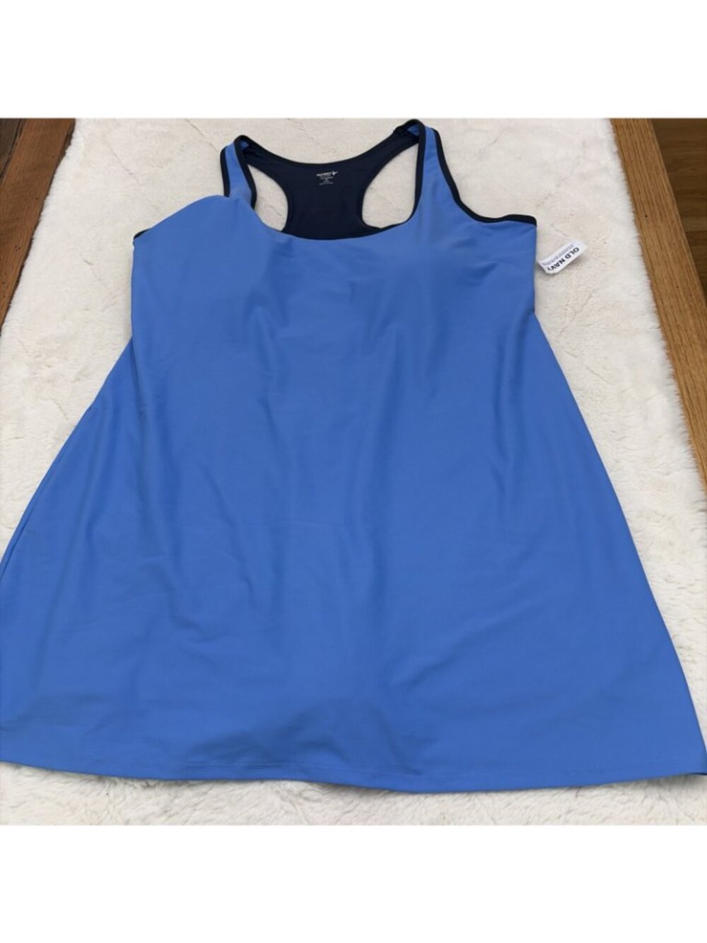 Old Navy Active Women’s 2X Powersoft Keyhole Athletic Dress NWT Blue - Picture 3 of 9